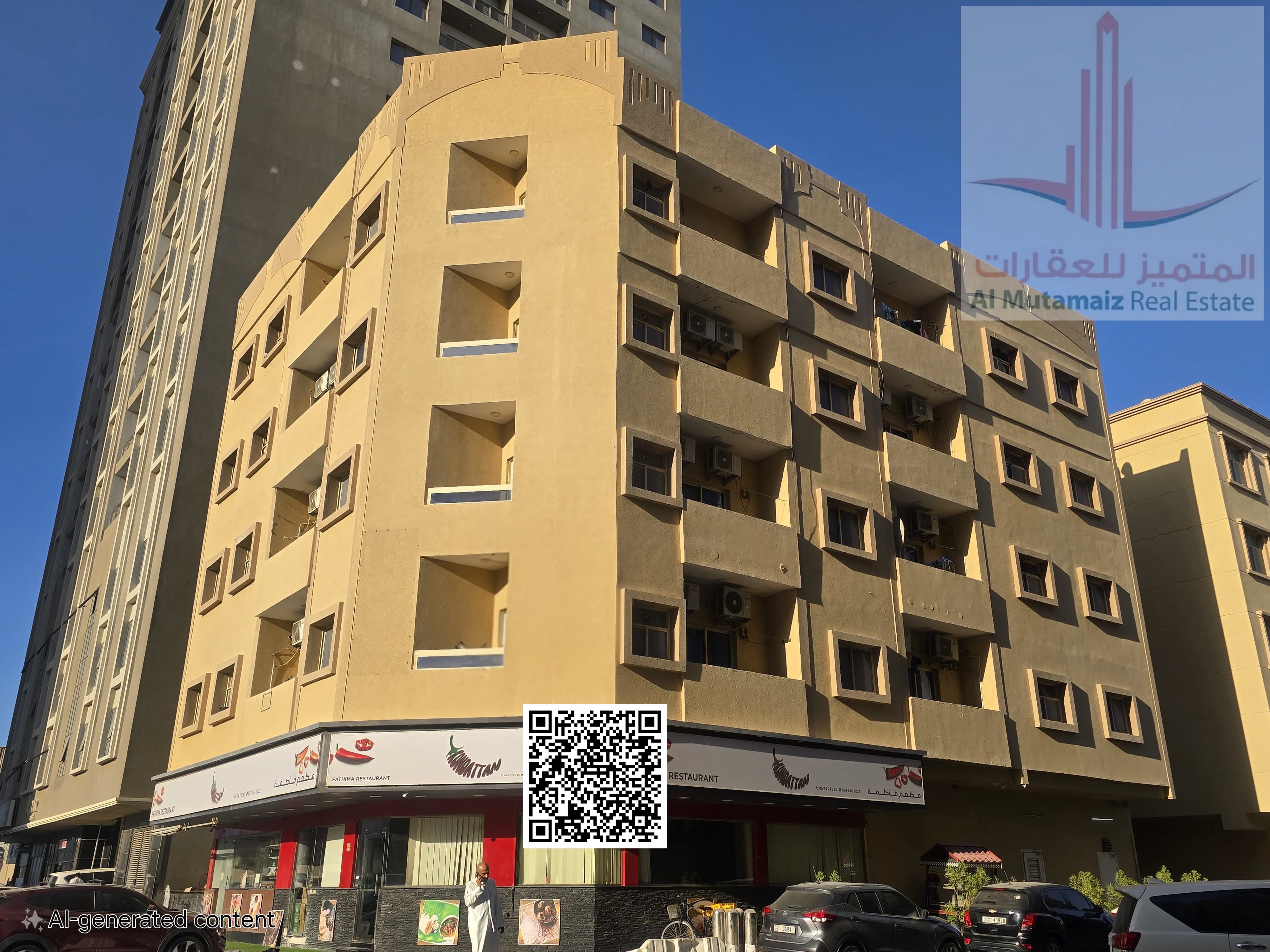 **Apartment for Annual Rent in Al Bustan, Ajman – 2 Bedrooms, Living Room, 2 Bathrooms, Prime Location near Ajman Port, Close to All Services, Family-