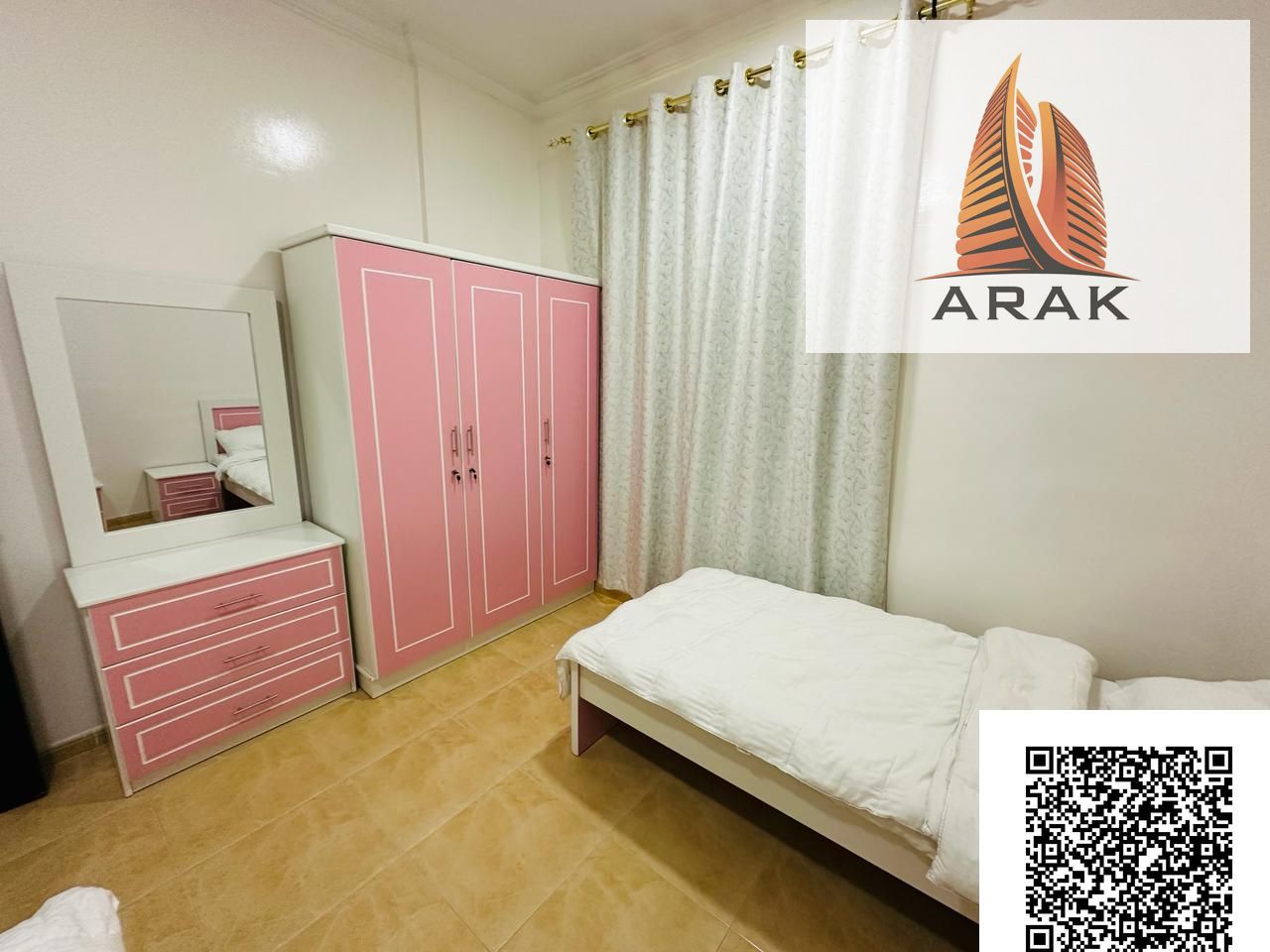 Two bedroom and living room apartment for rent in Ajman, Al Mowaihat Three area.