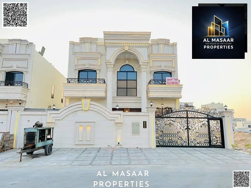 Super deluxe villa with a classic design and stone facade | Ground floor + First floor + Roof | VIP finishing