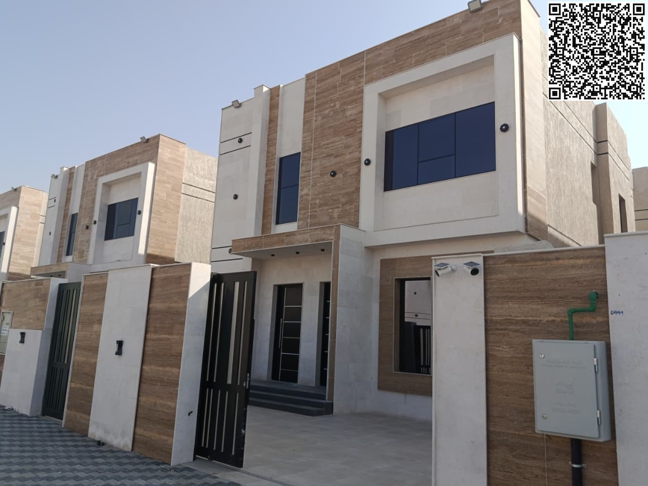 Villa for rent in Zahia area. The villa consists of two floors: First floor: a living room with bathroom, a majlis with bathroom and sinks, kitchen, m