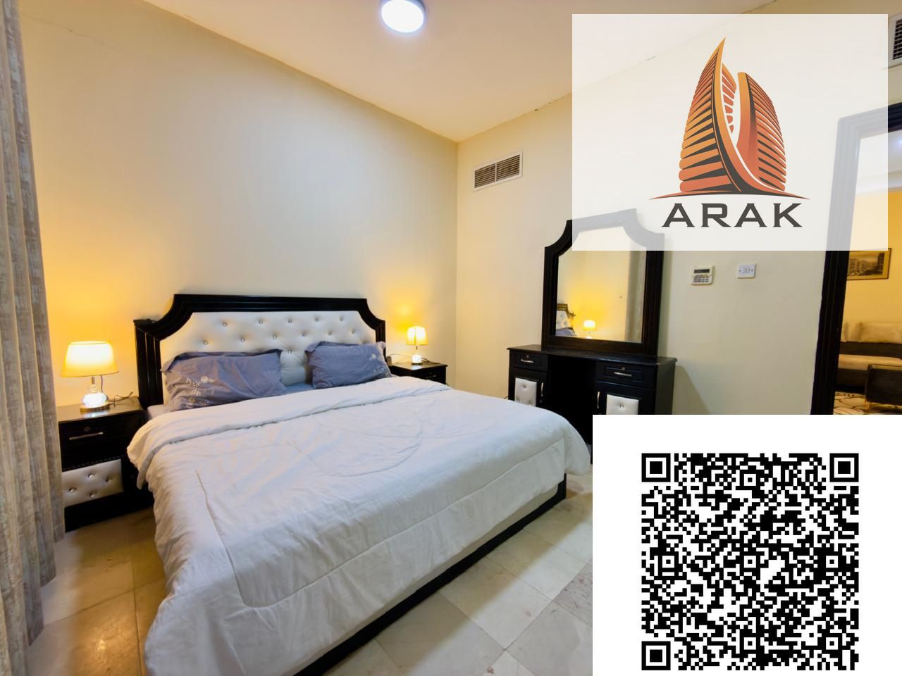 ne bedroom and living room apartment for rent in Ajman, Al Rawda Three area.