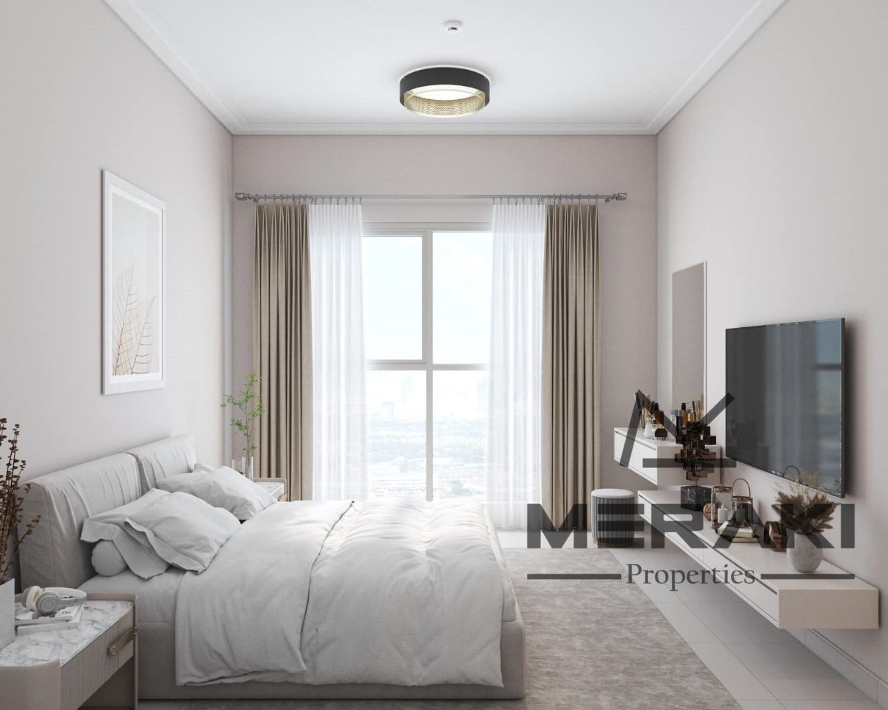 1 Bedroom Apartment with Open Sea View | Free AC for Life | Ajman One Phase 2