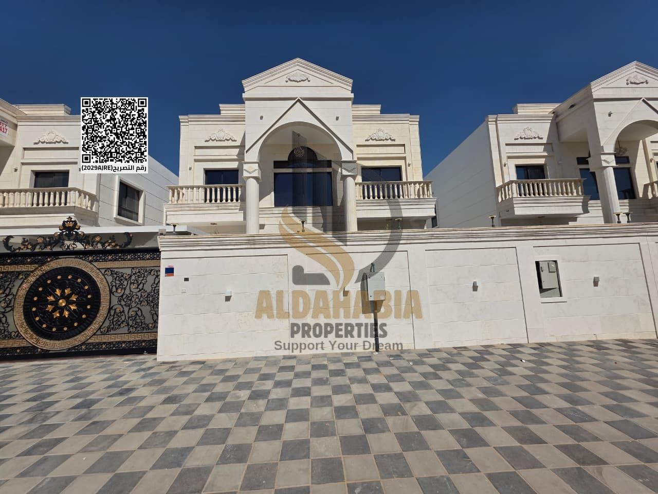 An excellent opportunity to own a luxurious classic-style villa located in Al Amerah, Ajman, directly opposite a mosque and behind Al Hamidiya Park,