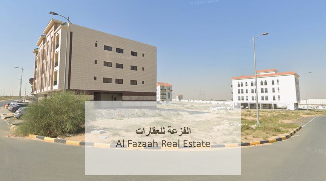 Prime commercial land for sale in Sharjah, Tilal City, ready for construction, permit for ground floor and four floors.