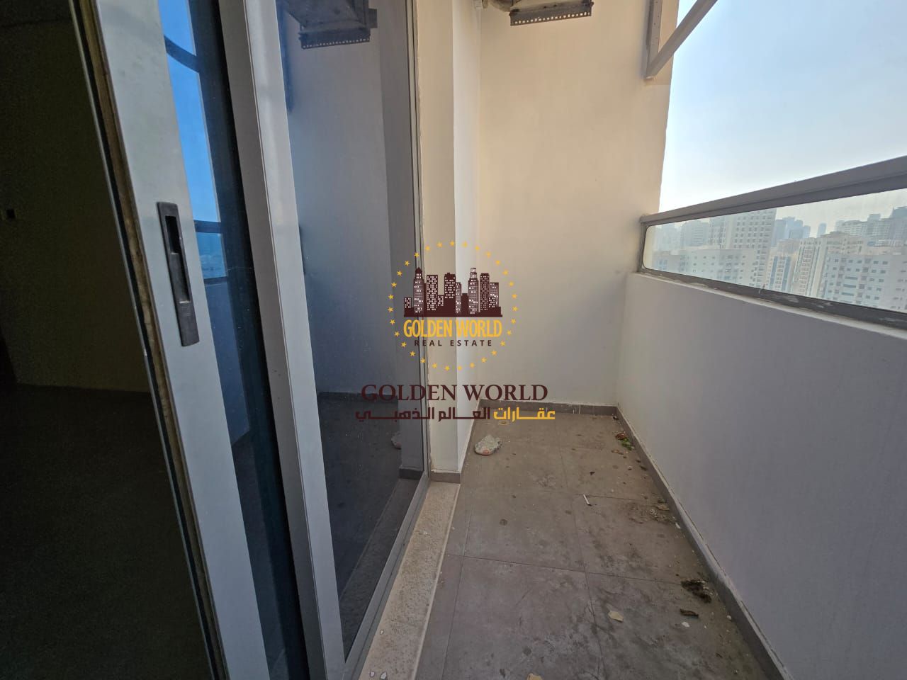Al Qasimia near Mega Mall 2BR with balcony & parking, 2 baths, open view, bright unit. Rent AED 45,000.