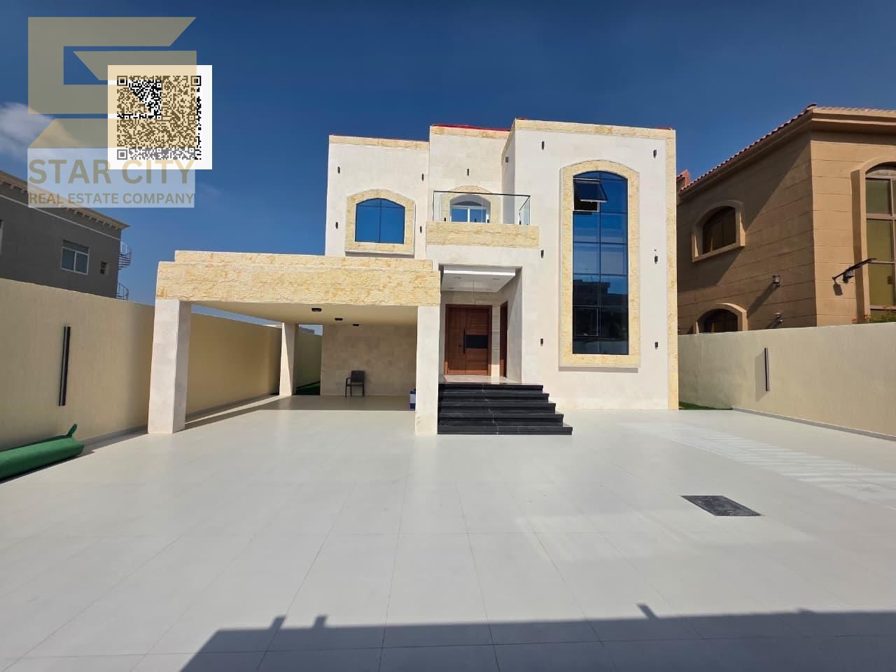 Luxury villa for sale – Al Muweihat 1 (behind Nesto) Includes electricity, water, and air conditioning