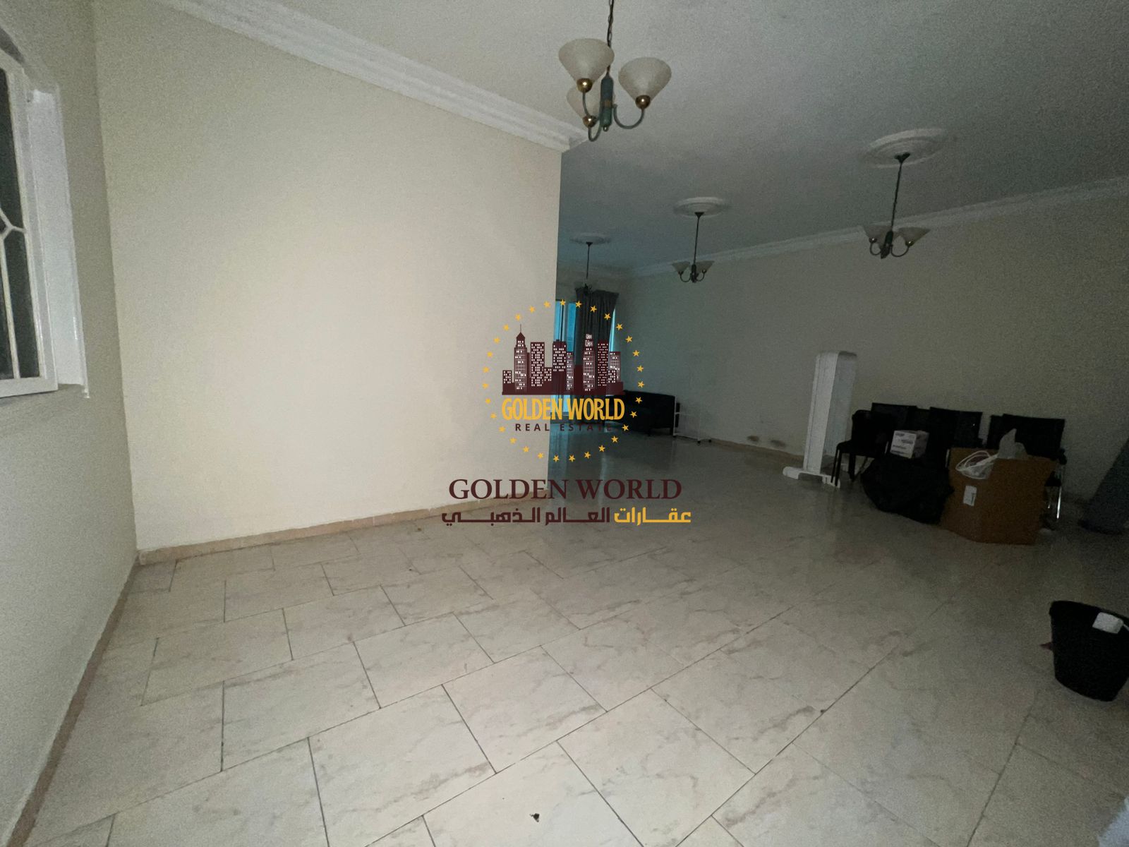 Three-bedroom apartment with living area and balcony in Al Majaz 2, maid’s room, free air conditioning, family friendly layout