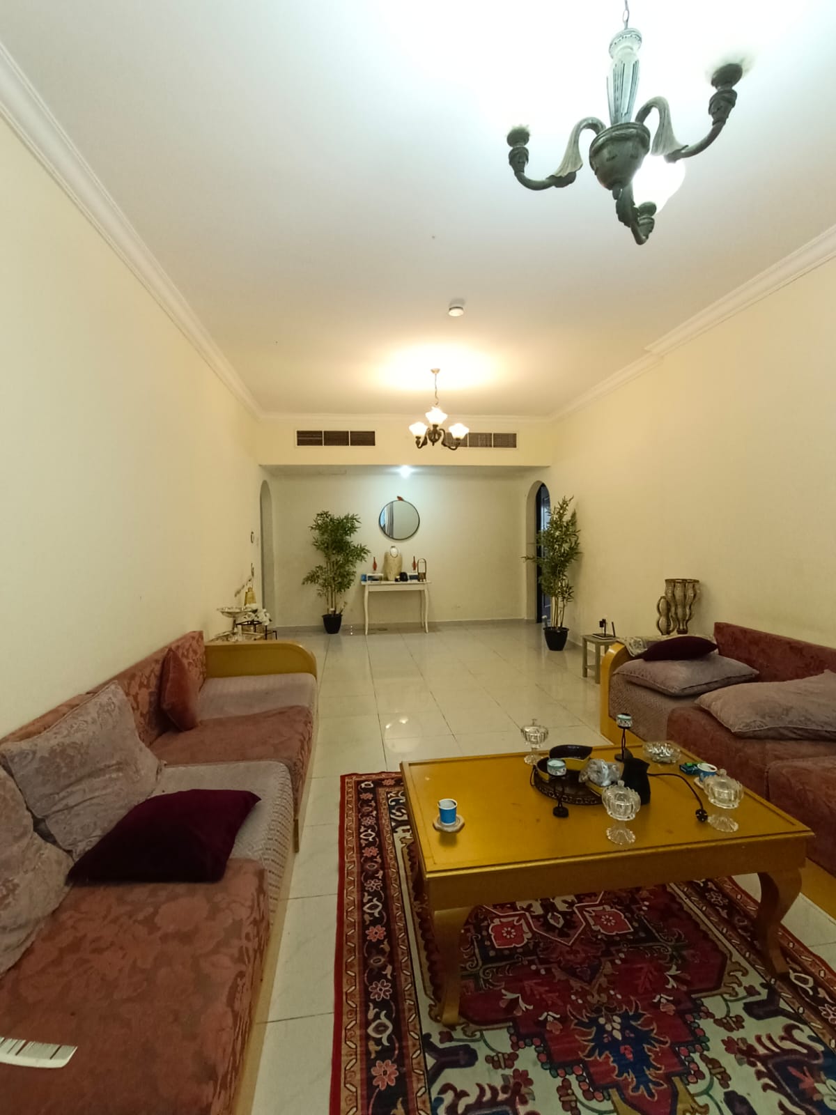 Apartment for sale in Al Majaz 2, modern tower, 2 bedrooms and living room with maid’s room, 1350 sqft, direct lake view, AED 700,000.