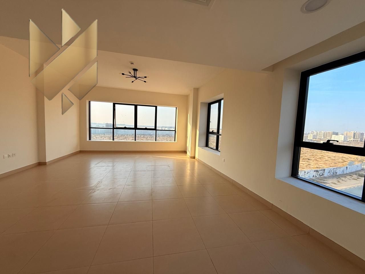 Apartment for Annual Rent in Tilal City 2 master bedrooms 4bathrooms Maid’s room with bathroom Balcony with a view Parking available