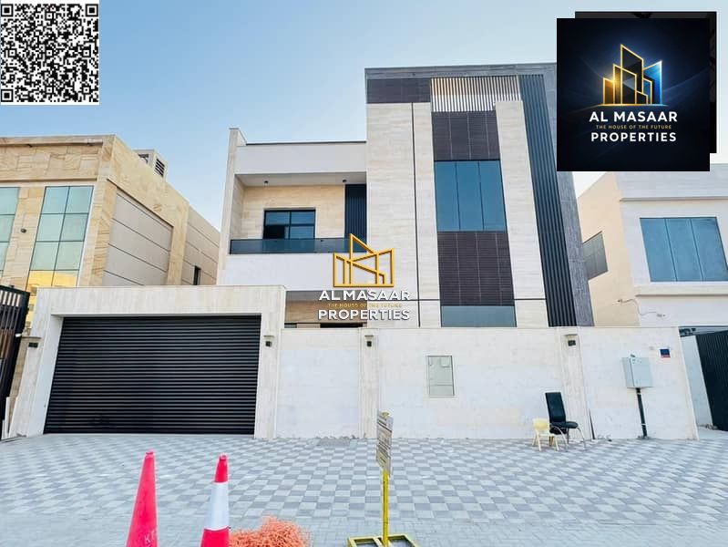 Villa in Al-Aliya, excellent location, two floors, roof, internal elevator, large area, freehold ownership for all nationalities