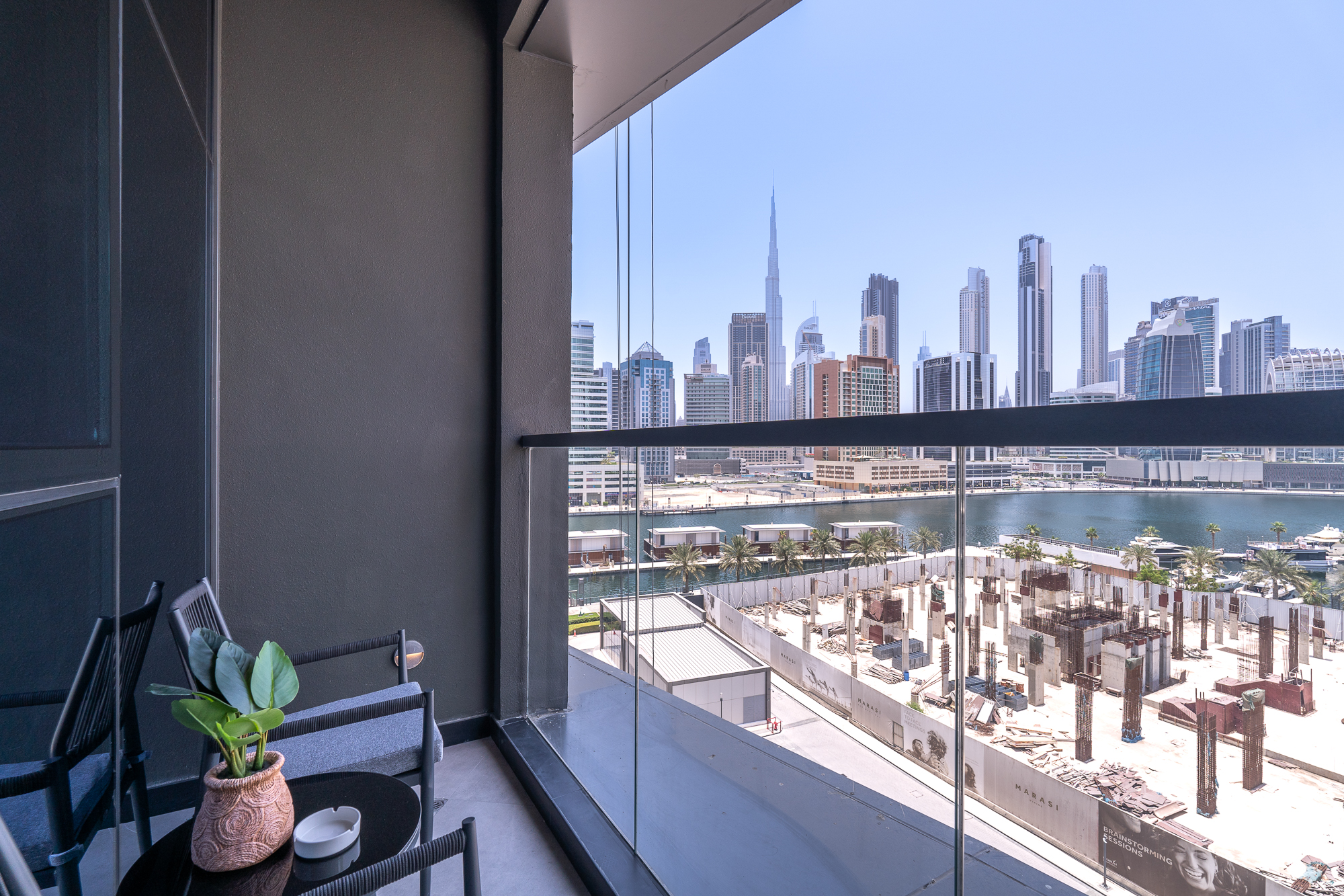 2BR Apartment | Side Burj Khalifa View | Work Desk | Steam & Sauna | All Bills Included