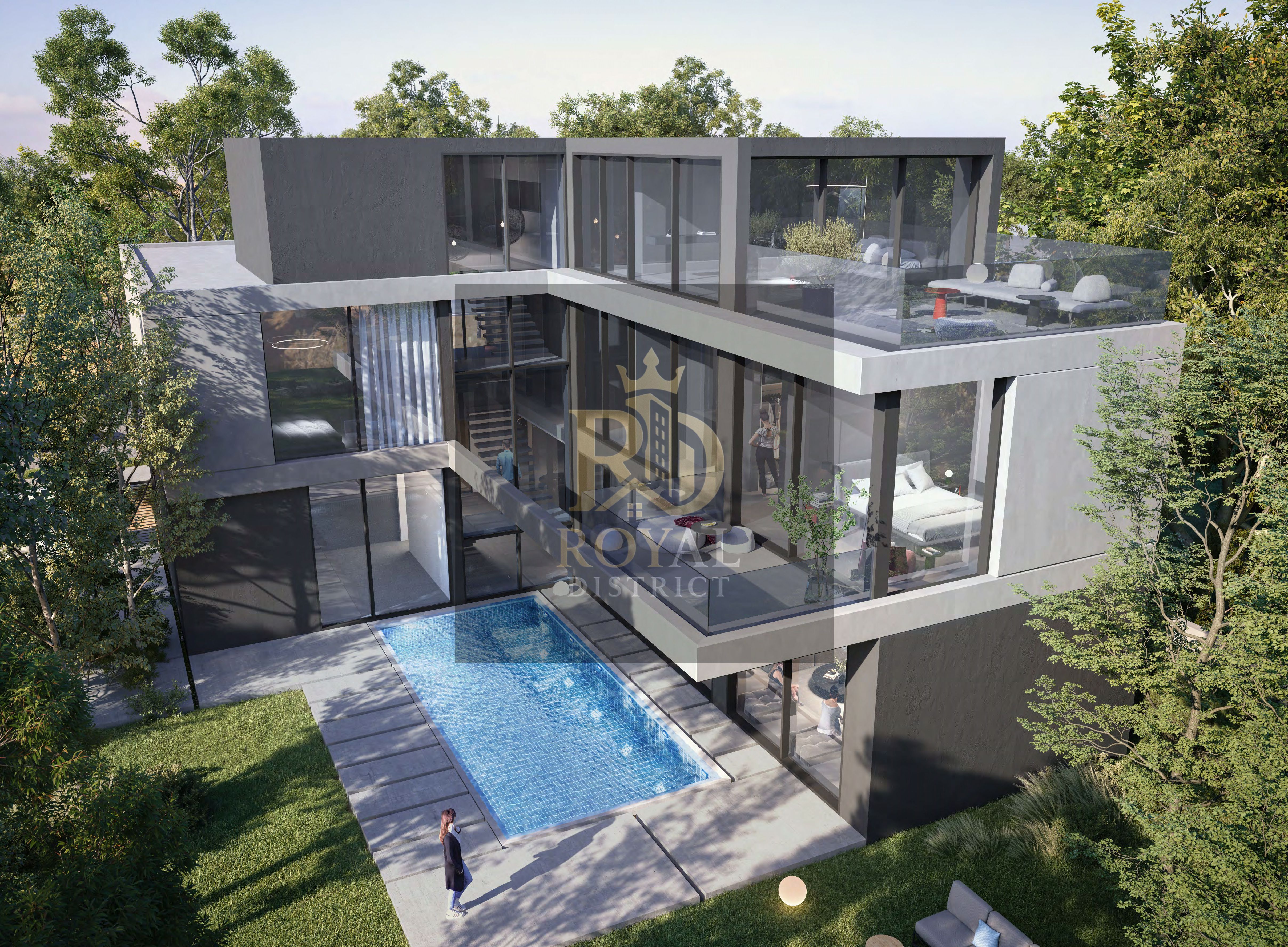 Exclusive 6BR Signature 10,000sqft Corner Villa | Pool & Elevator | Very Prime Location: Near All Amenities & Exit