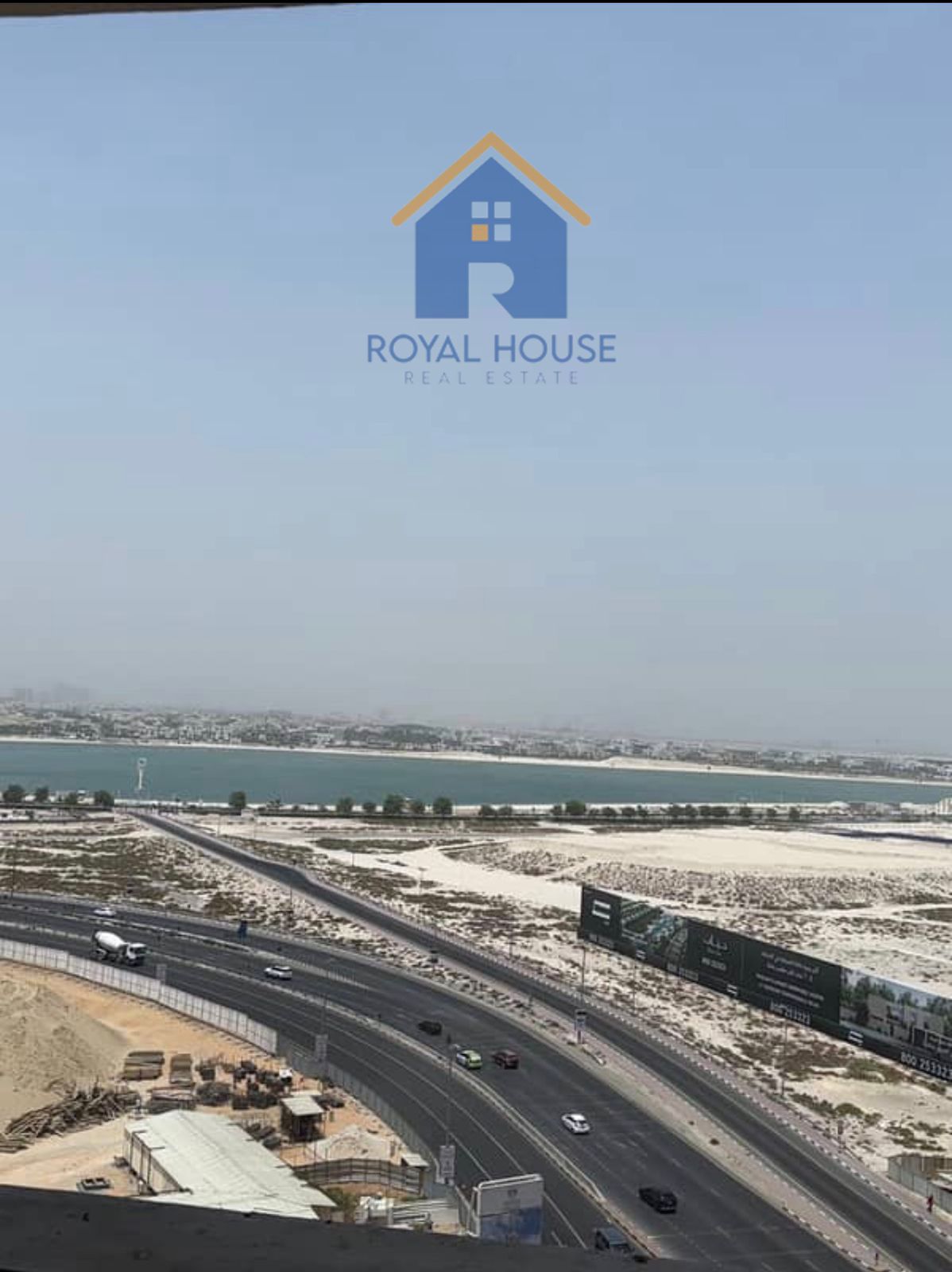 Two bedrooms and a living room for sale with an open view of Al Mamzar