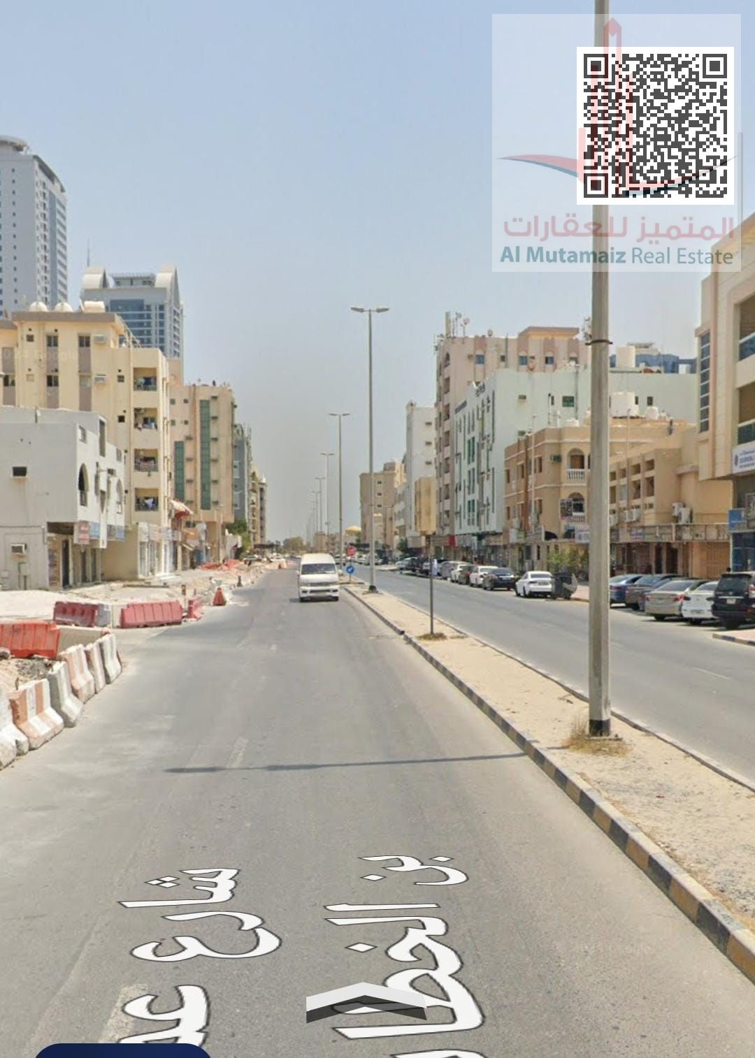 Residential/commercial land in Al Nakheel 2, Ajman, prime location near the Corniche
