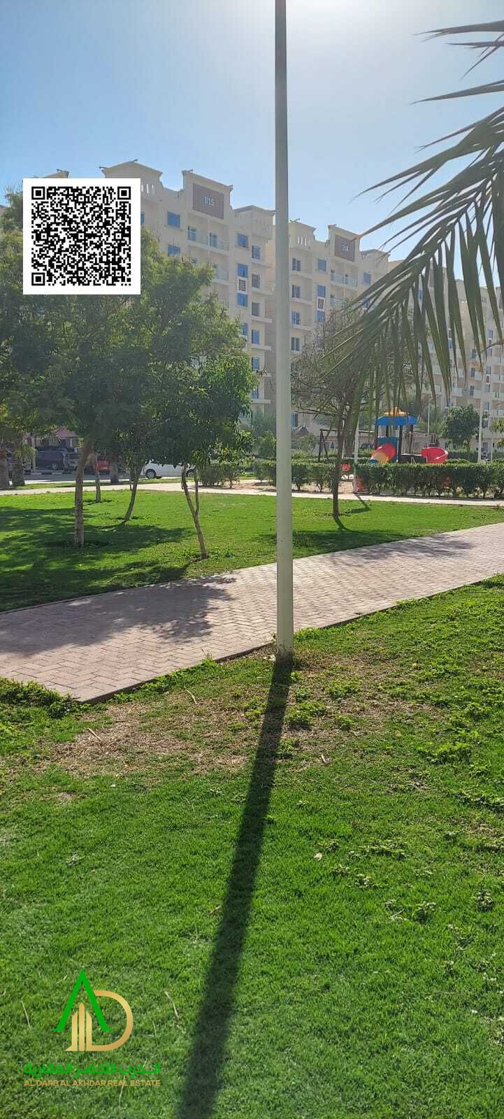 Own a two-bedroom apartment in Ajman, Al Yasmin area, Princess Village, on Sheikh Mohammed Bin Zayed Road. High-end, modern finishes in a fully servic