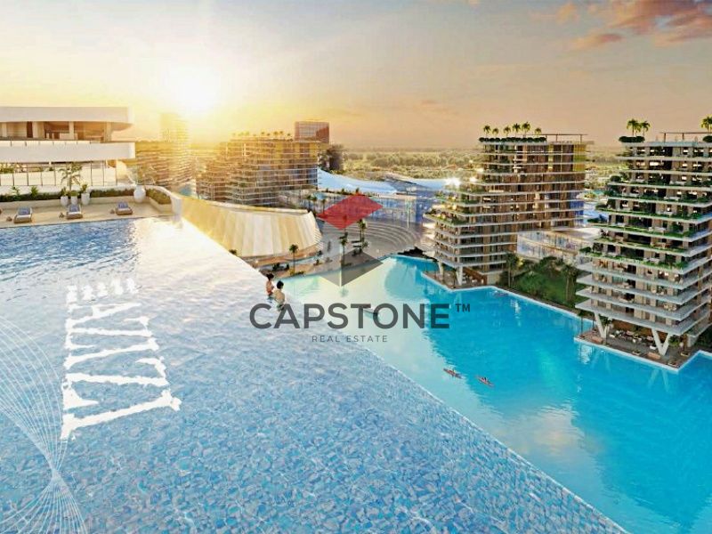 Waterfront Living Studio | Lagoon Views | Azizi Venice