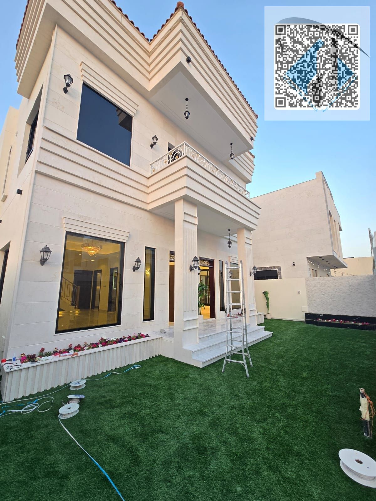 Villa like castle for sale in Ajman, including registration and ownership fees, freehold for life
