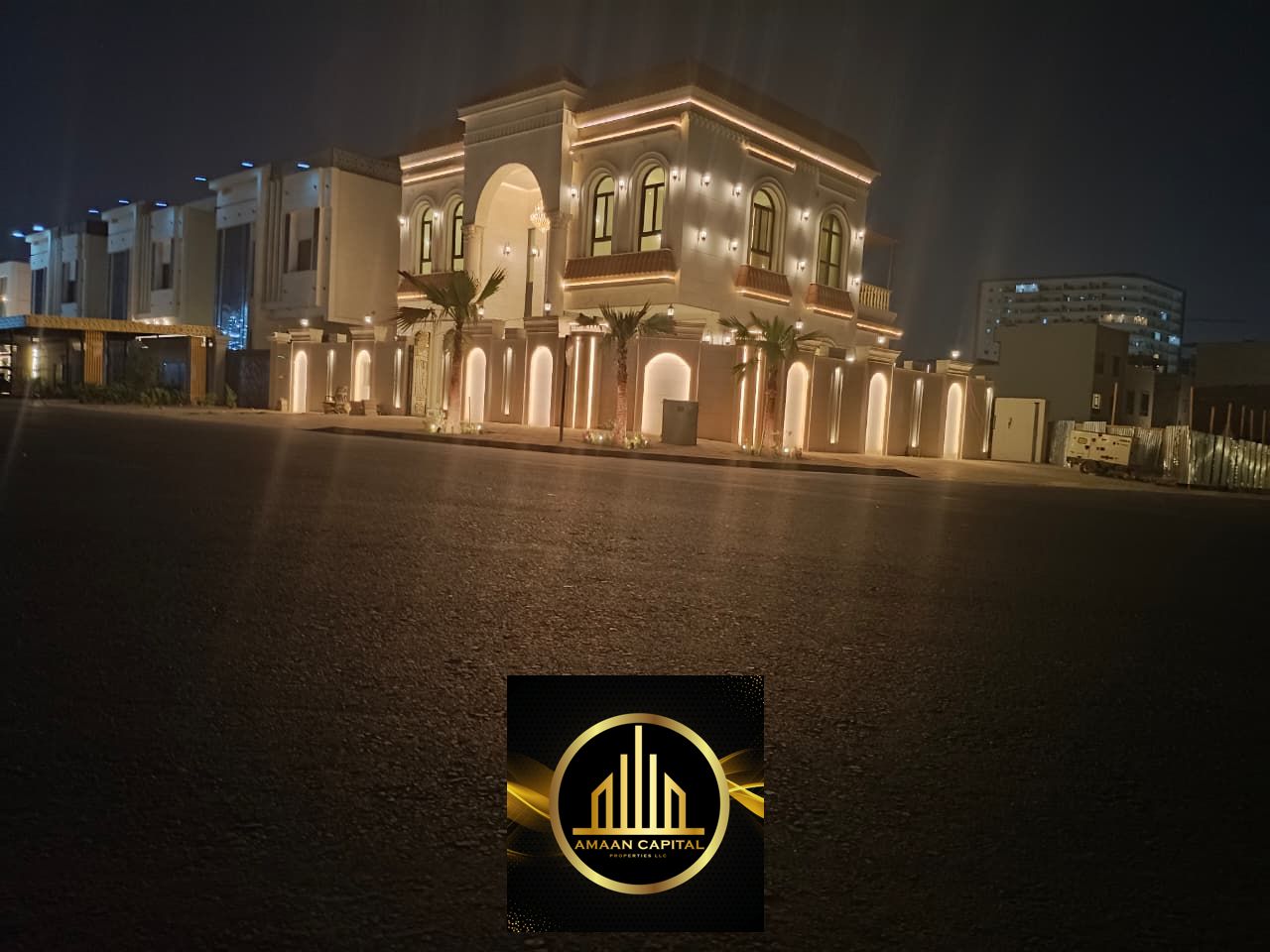 For Sale: Luxury Corner Villa – Super Deluxe Finish Location: Al Helio, Ajman Property Details: Plot Size: 4,300 sq. ft. Built-up Area: Approx. 4,500