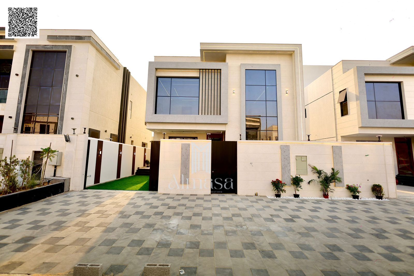 Luxury villa for sale in Al Zahia, Ajman, two floors with a modern design