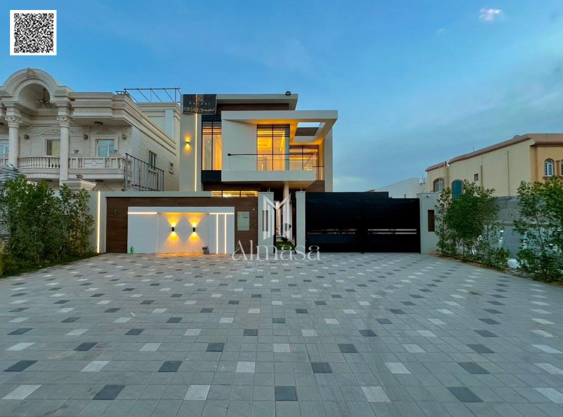 Brand new villa in Ajman with 5 master bedrooms | Prime location on the main road | Close to schools and the E311 highway
