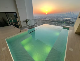 Luxury 3-Bedroom Apartment with Private Pool & Stunning Lake & City Views for Sale in Dubai | Diamondz by Danube | Premium Living & Smart