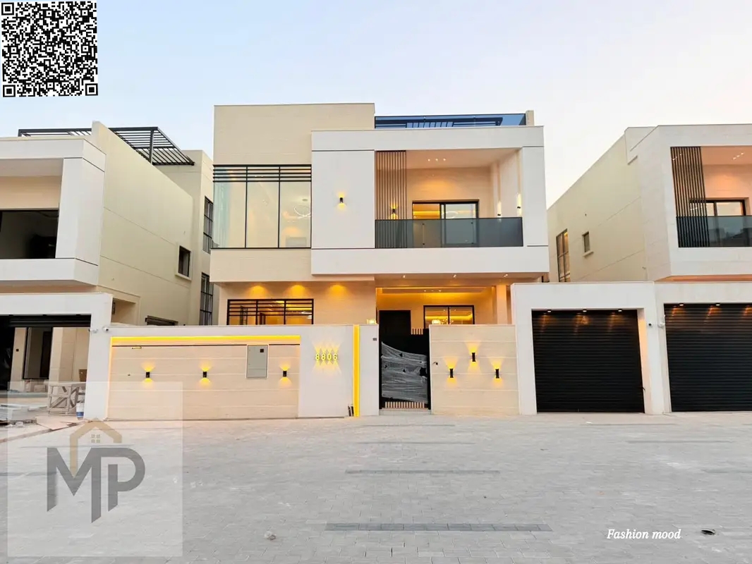 Villa (street and alley) for sale in Ajman | Al Zahiyah area | 5 rooms, majlis, hall and maid's room | Freehold for all nationalities | Price is negot
