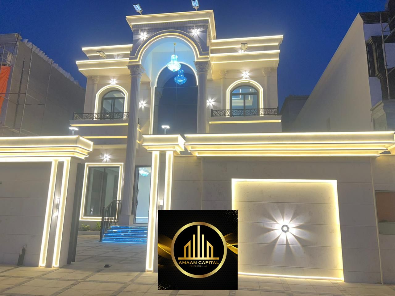 Villa for sale in Al Helio 2, Ajman: 6 bedrooms, 2 living rooms, and a majlis