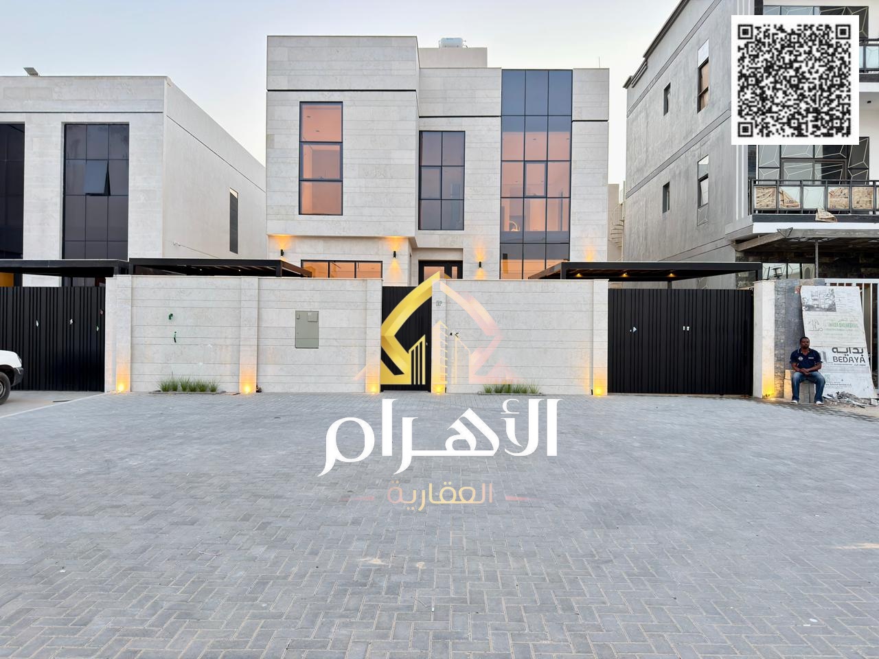 Own your dream villa, two floors and a roof, in Al Zahiyah area on Sheikh Mohammed Bin Zayed Road, directly from the owner, with no down payment and b