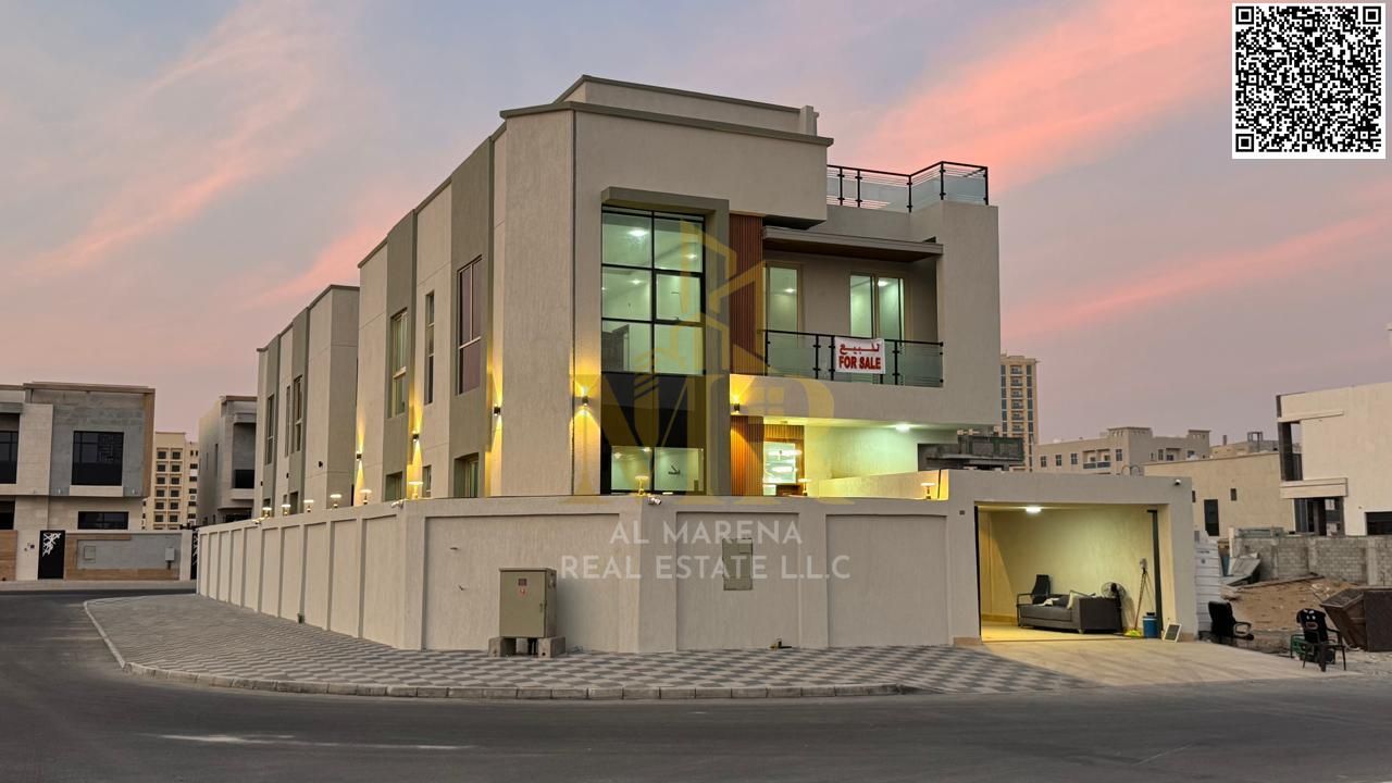 Luxury villa for sale in Al Yasmin neighborhood, modern design and spacious areas, all-inclusive price