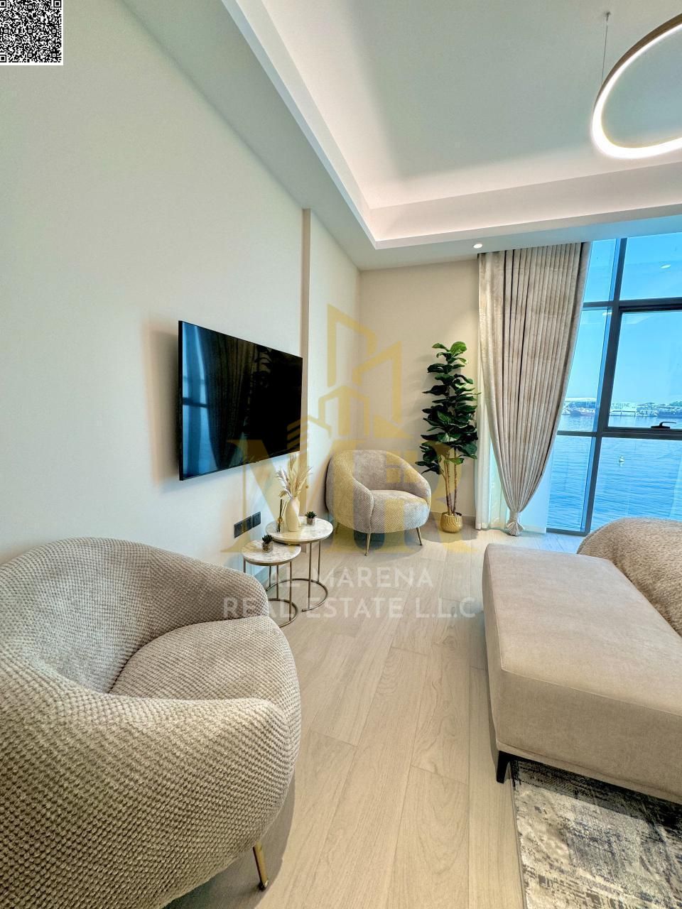 One-Bedroom Apartment for Sale in Ajman Creek Corniche, Prime Location with Attractive View, High-End Finishing, Close to All Services and an Ideal Op