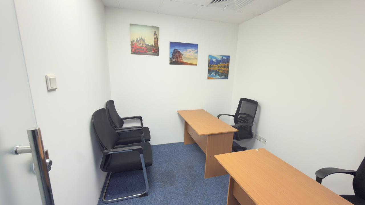 100 SFT Fully Furnished Office for AED 18999 Per Year