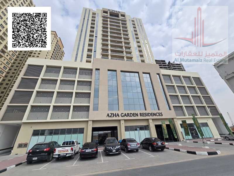One bedroom and living room for annual rent in the newest towers in Ajman - spacious - high-end finishes - services