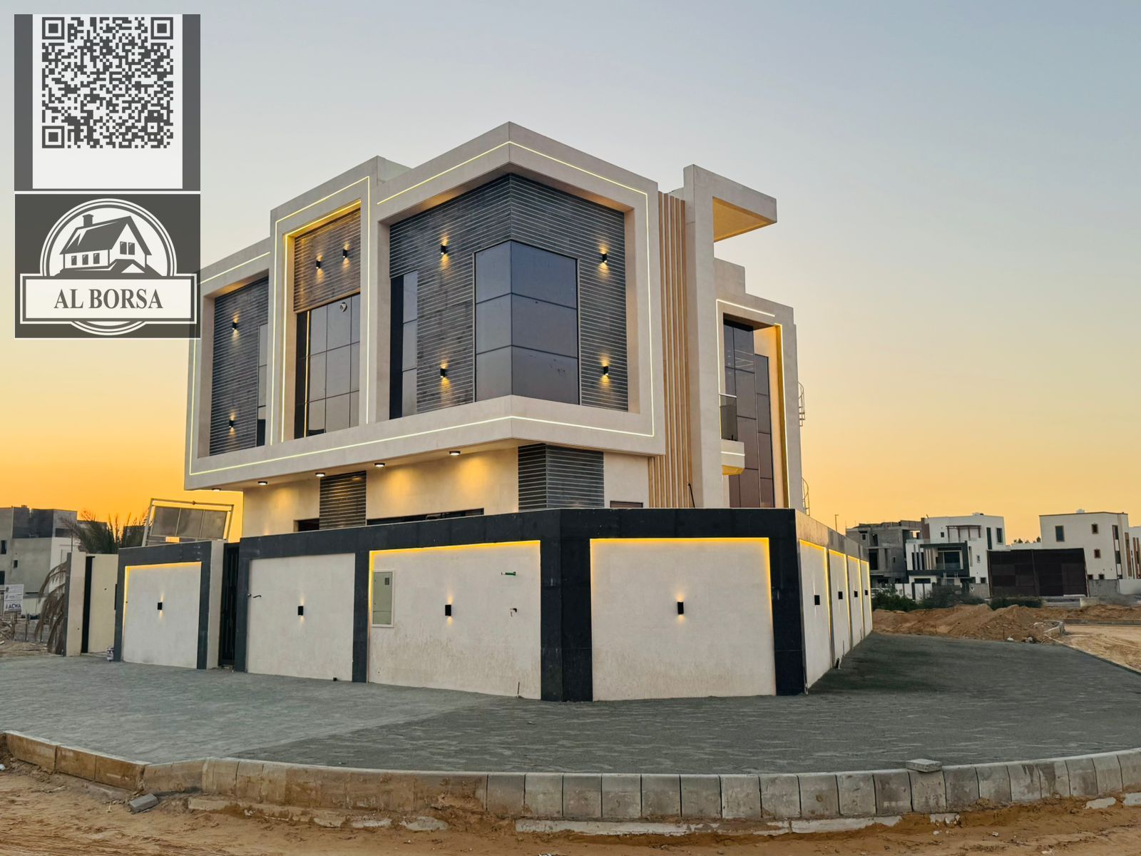 Corner villa for sale in Al Helio 2 – 5 master bedrooms + majlis + living room + roof terrace | Includes registration fees | AED 1,900,000