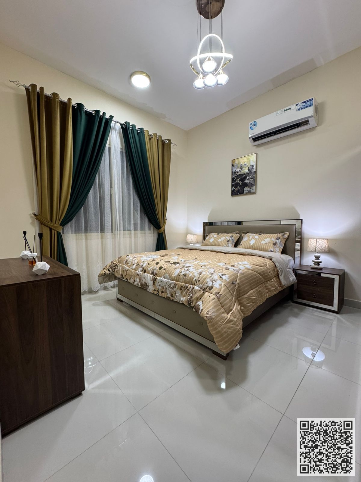 Luxurious and elegant fully furnished one-bedroom apartment with brand new, high-end furnishings in a prime location. All bills and internet included.