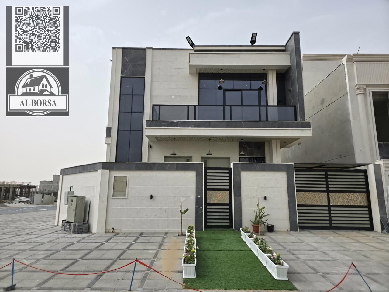 Corner villa for rent in Al Helio 2 – 5 master bedrooms + majlis + 2 living rooms + maid's room | 7 bathrooms + large setback | AED 120,000