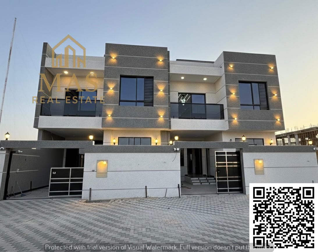 Distinguished townhouse in Al Helio 1 with an 18-meter setback – 5 master bedrooms and modern finishes, including registration and ownership fees