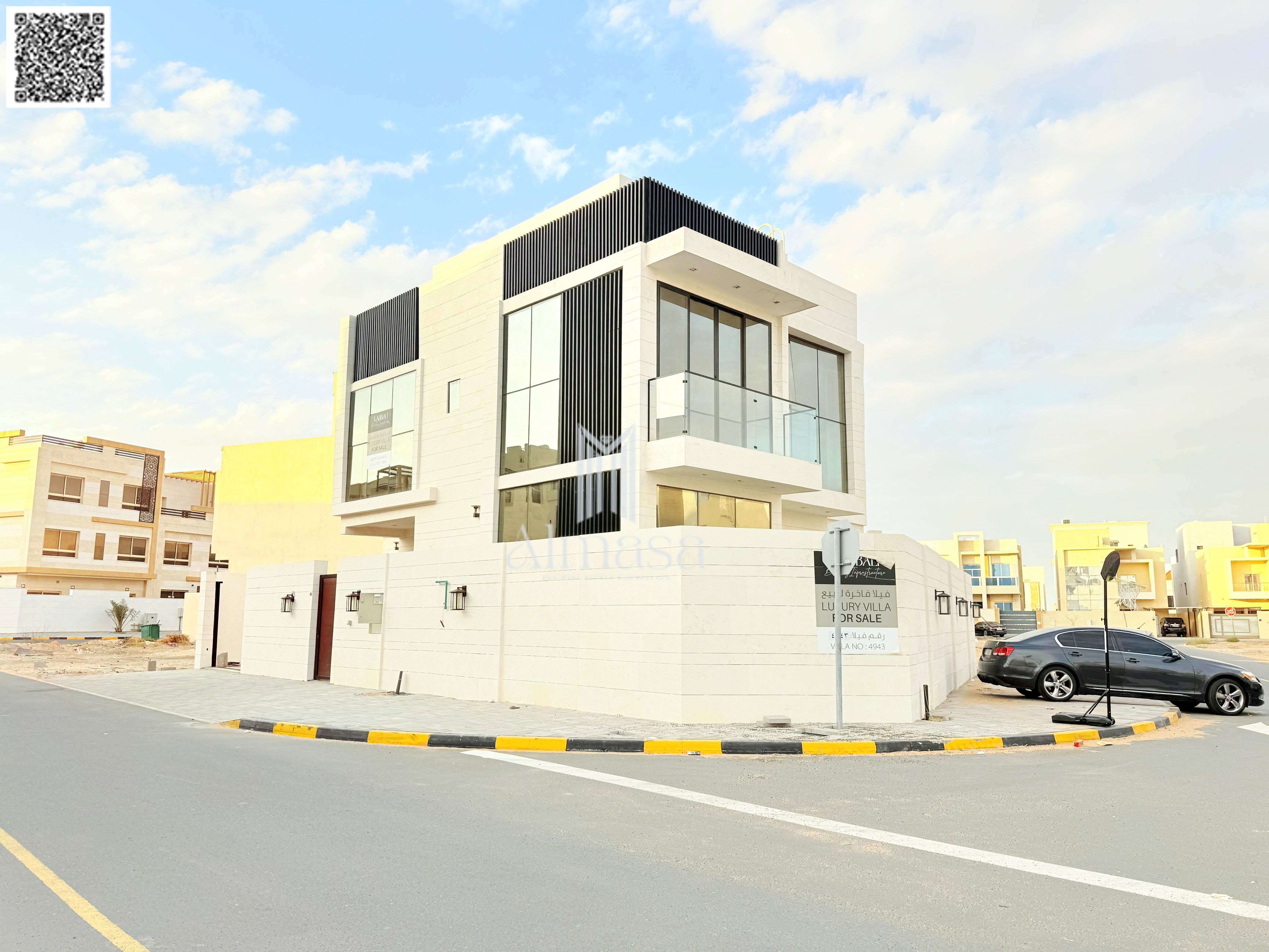Modern corner villa, custom finishing