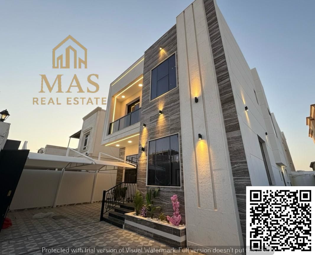 One of the most luxurious villas in Ajman for sale in a very prime location, including registration and ownership fees. Bank financing available with