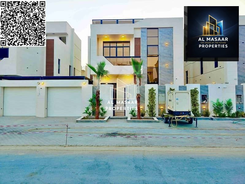 For sale, a villa with a swimming pool, two floors and a roof, 6 master bedrooms, including electricity, water and air conditioning