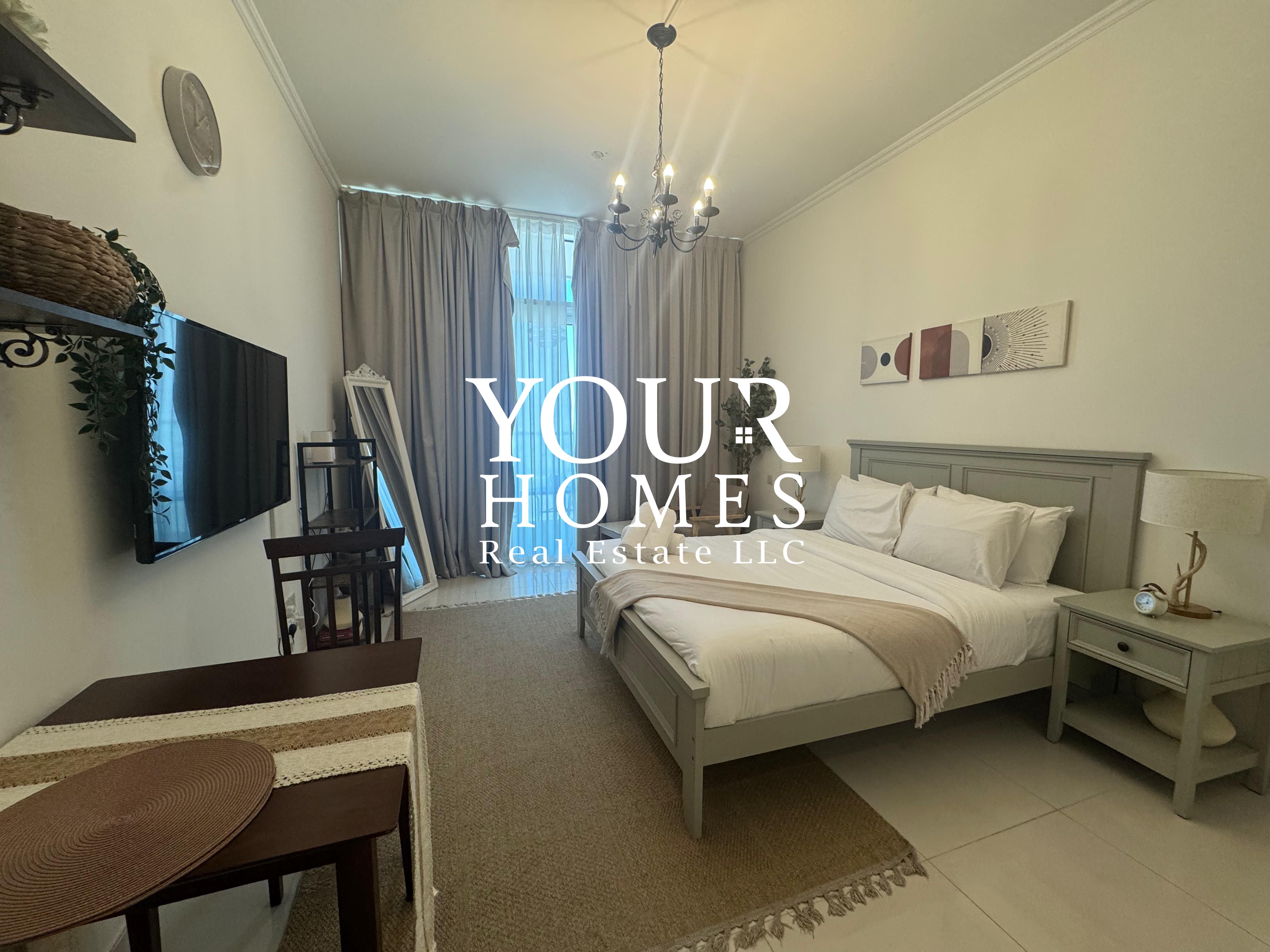 Fully Furnished Studio | High Floor | Community View