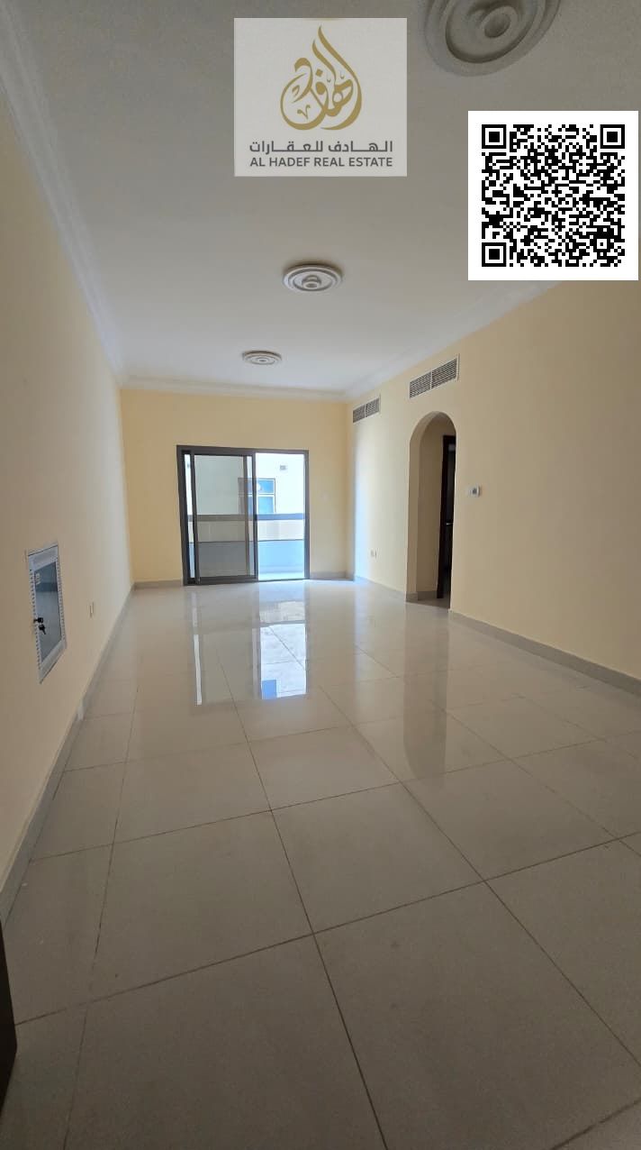 For Annual Rent: 2 Bedroom Apartment with Balcony and 2 Bathrooms – Second Tenant in Al Jurf 2 Near National School & Al Aqsa School Location Ajman –