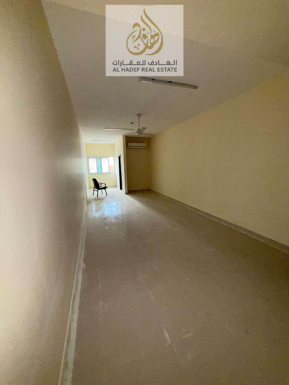 Two bedrooms and a living room, spacious, in a very prime location close to all services and the Dubai and Sharjah exit, at an unbeatable price.