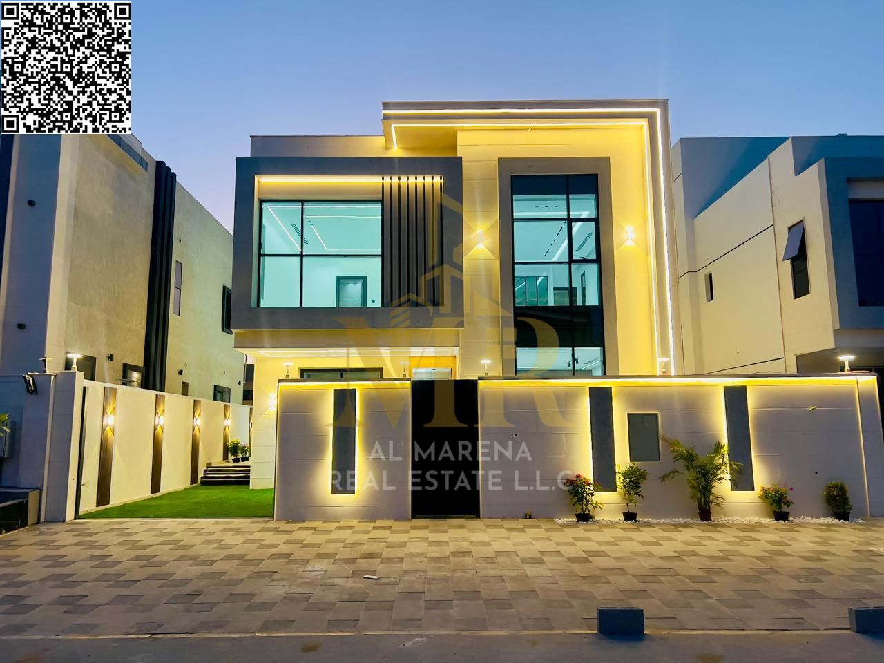 Luxury Villa in Al Zahia – 5 Master Bedrooms, Two Floors and Roof, Private Pool, Majlis and Lounge, Modern Kitchen with Preparation Kitchen, Registrat