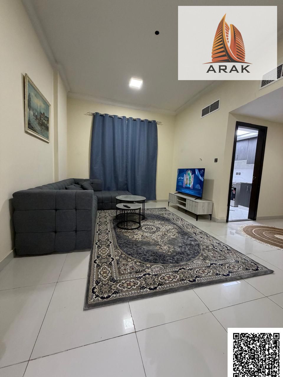 A premium first occupancy monthly rental opportunity in Ajman A fully furnished residential apartment consisting of two bedrooms and a spacious living