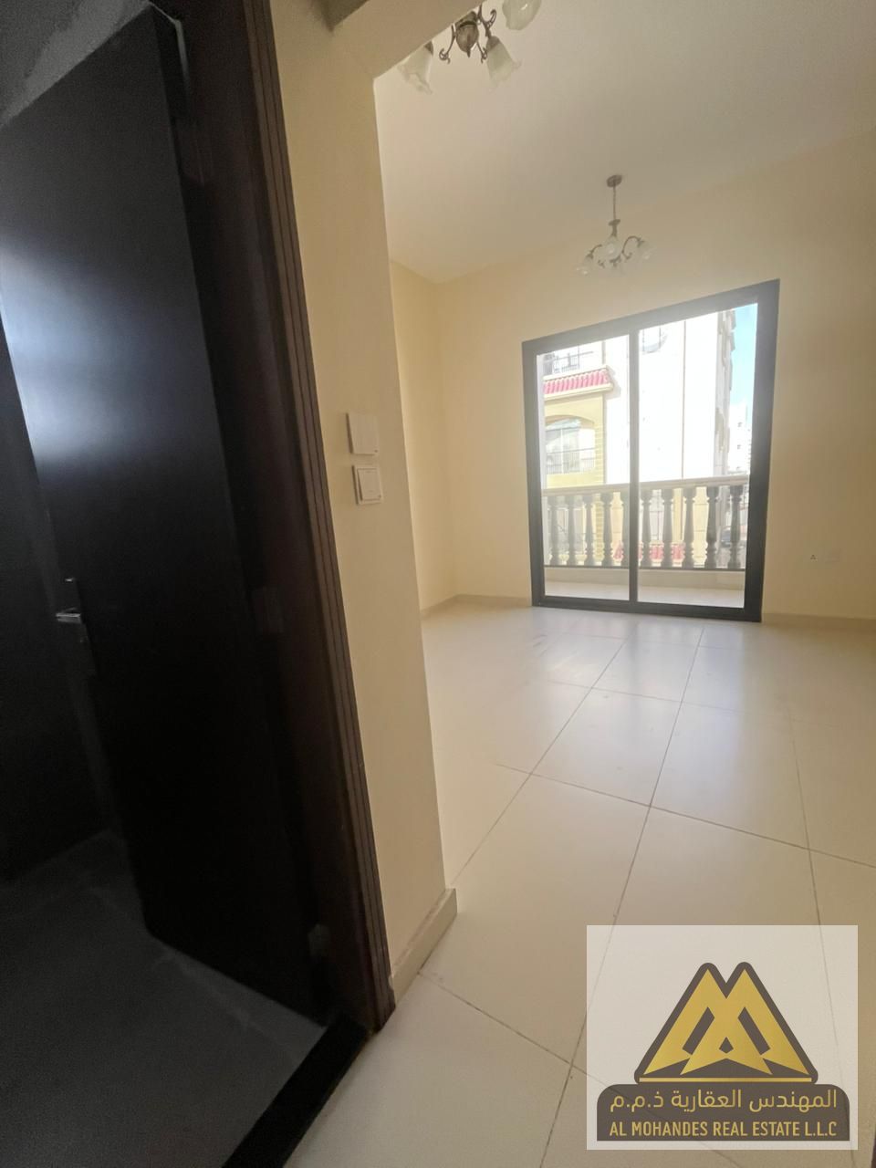 Spacious Studio Apartment for Rent with Balcony, Semi-Closed Kitchen, and Central AC – First Occupant, Prime Location in Al Aali, Ajman