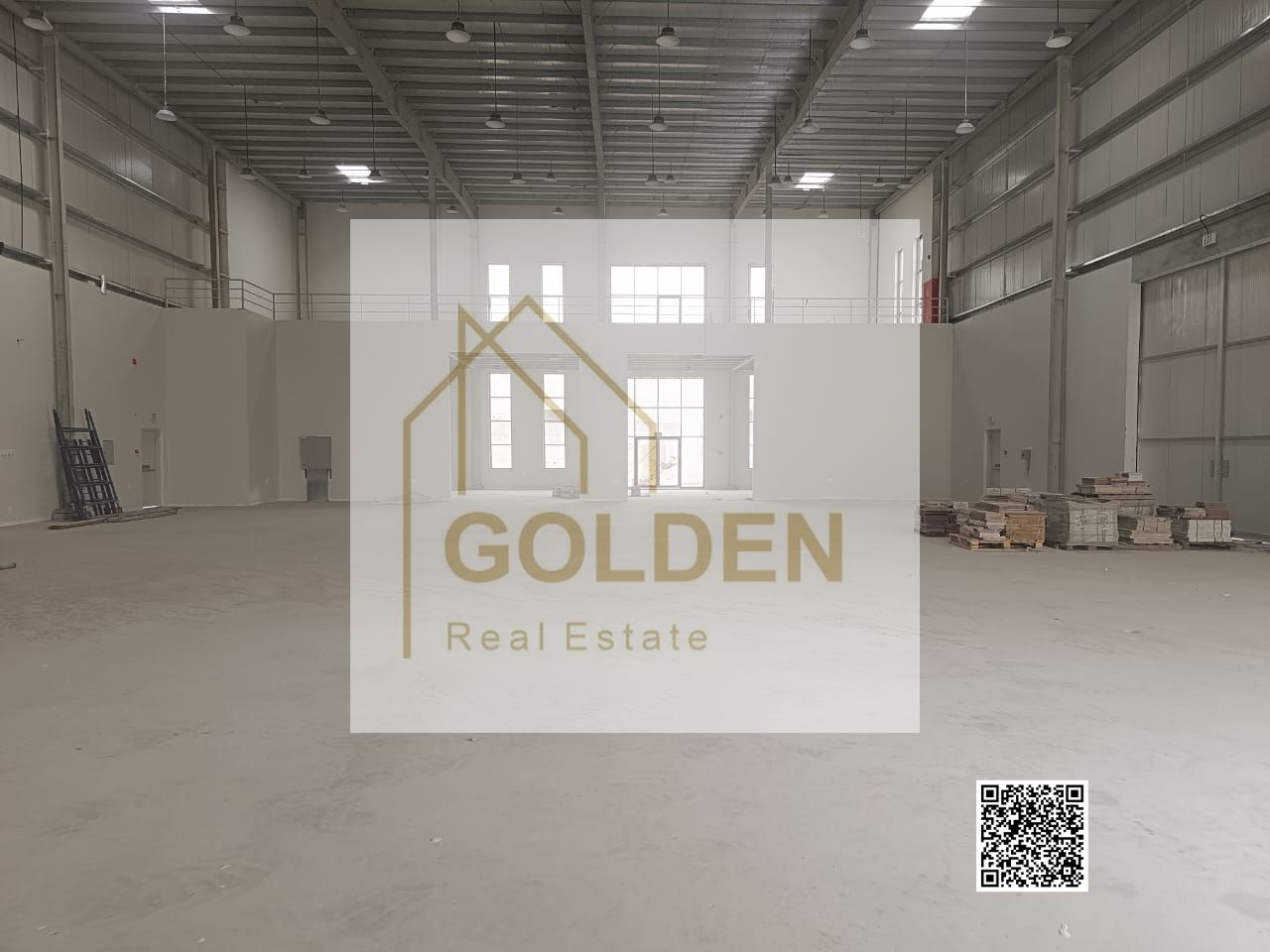 For sale under a 20-year investment lease, two independent warehouses on a main road in Umm Al Quwain, with electricity capacity of 260kW