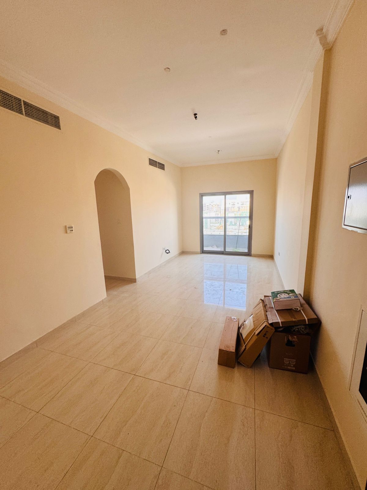 The most beautiful apartments at the lowest prices in Al Muwaihat, Ajman. A two-bedroom apartment with a living room, offering excellent space and pr