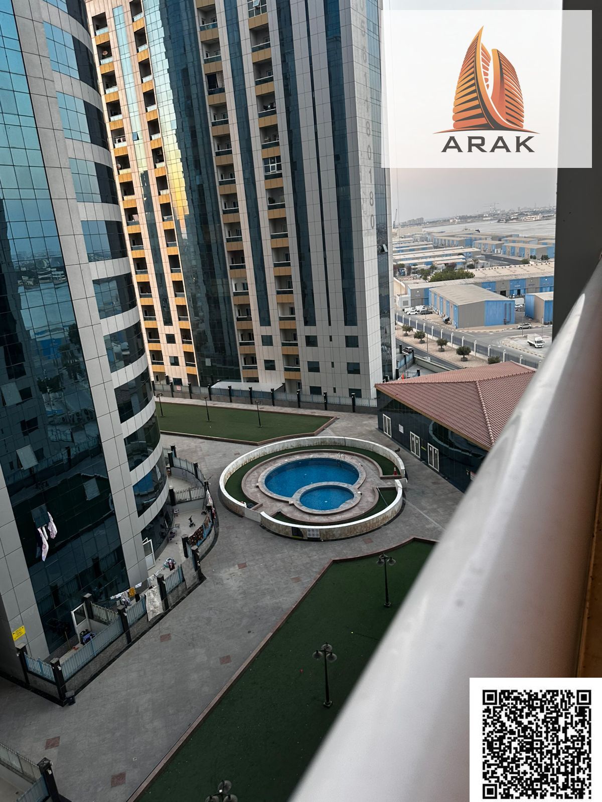 A premium first occupancy rental opportunity in Orient Towers, Ajman A modern residential apartment consisting