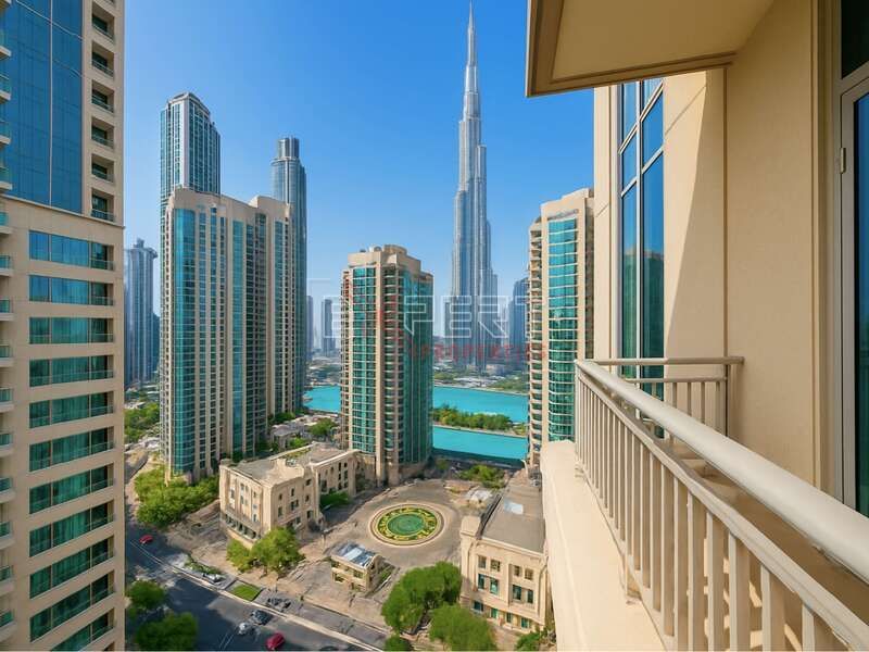 Iconic Burj Views | Bright & Spacious | Open Balcony