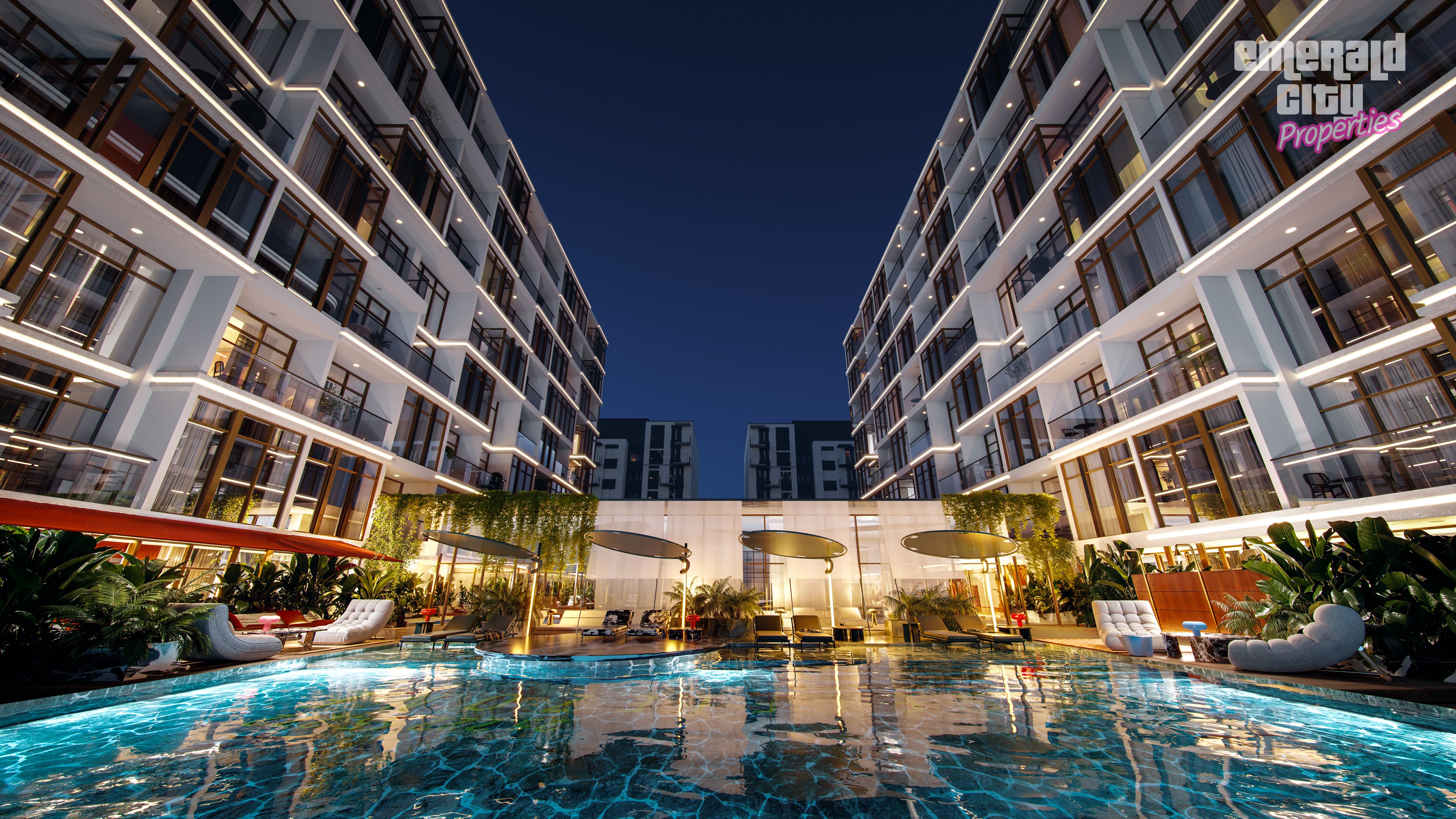Modern 1-Bedroom | Scenic Pool View